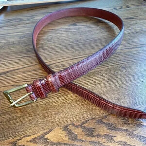 J G Hook Leather Brown Belt Size 40